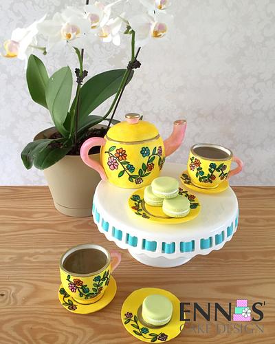 Colorful Tea Party!  - Cake by Irina - Ennas' Cake Design