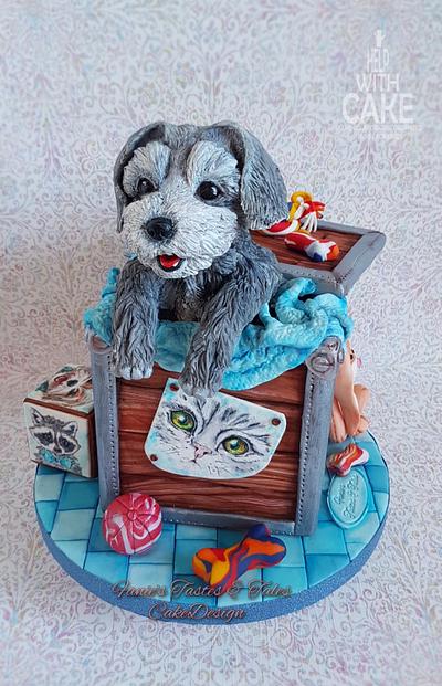 My little puppy - Help with Cake - Live Collaboration - Cake by Fanie Feickert-Sell
