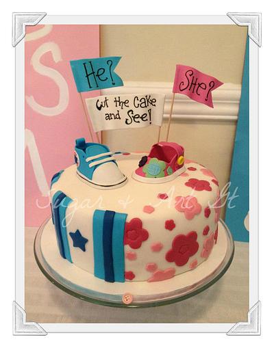 Gender reveal Cake  - Cake by Paulina