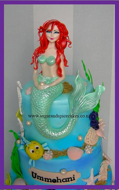 Mermaid & Flounder - Cake by Mel_SugarandSpiceCakes