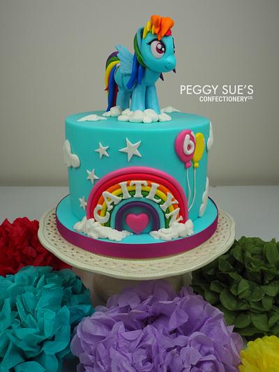 Rainbow Dash Cake - Cake by PeggySuesCC