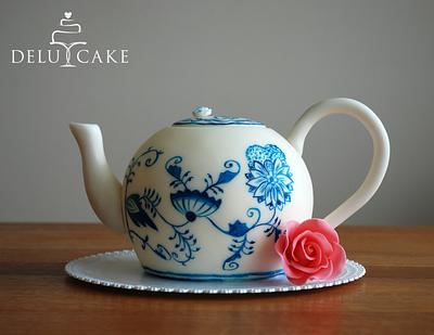 Teapot "BLUE ONION" - Cake by DELU CAKE