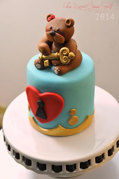 The key to my heart - Cake by Kara's Custom Design Cakes