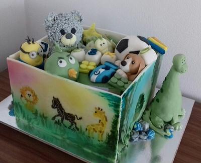 Box with toys - Cake by Ellyys