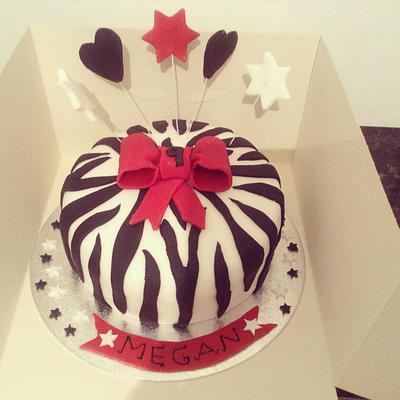 Zebra print - Cake by Marie 