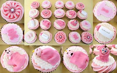 baby shower cupcakes for a girl - Cake by Natasha Shomali