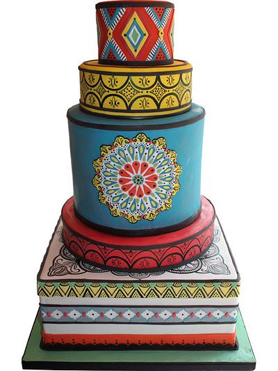 Moroccan Themed Wedding - Cake by Dina