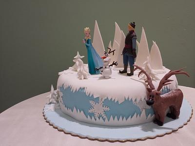 frozen birthday cake - Cake by Christina Papadopoulou