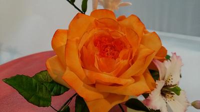 D. Austin rose - Cake by Zdenek