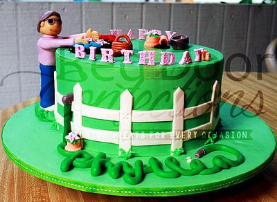 Garden Birthday - Cake by Alicea Norman