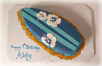 A Surfboard Cake - Cake by Donna Tokazowski- Cake Hatteras, Martinsburg WV