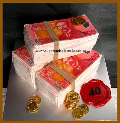 Dollar Bundles 40th Jackpot Cake!!! - Cake by Mel_SugarandSpiceCakes