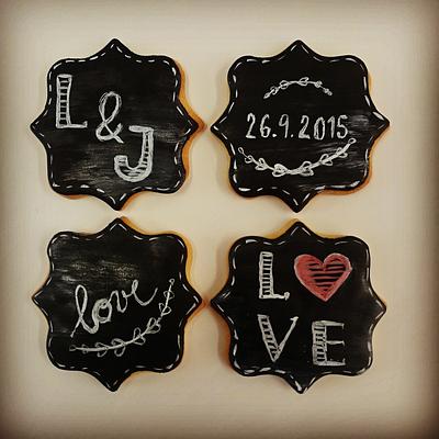 Chalkboard cookies  - Cake by Michaela Fajmanova