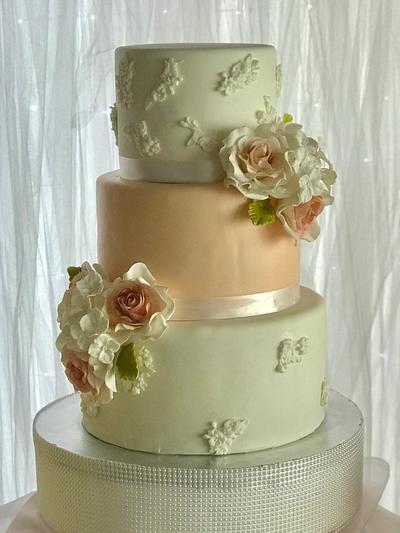 Brooke’s Wedding Cake - Cake by The Butterfly Baker 