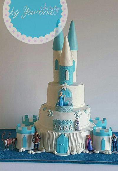 Frozen birthday cake  - Cake by Cake design by youmna 