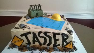 Construction worker - Cake by Tareli