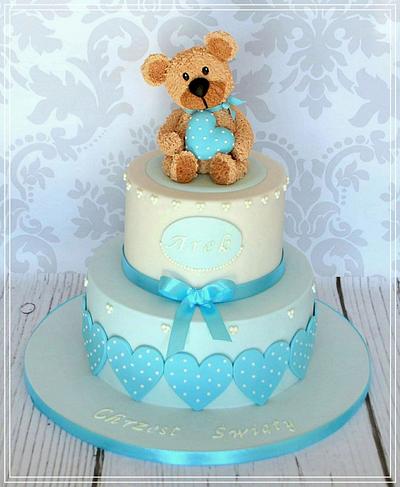 Bear for Christening - Cake by Agnieszka 