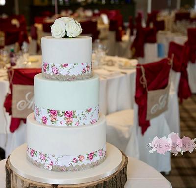Traditional Floral Wedding Cake - Cake by Canoodle Cake Company