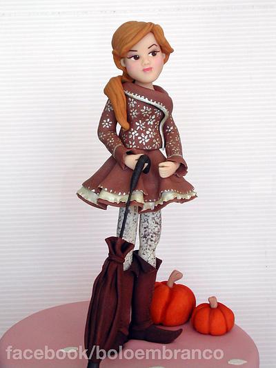 Autumn Girl - Cake by Bolo em Branco [by Margarida Duarte]