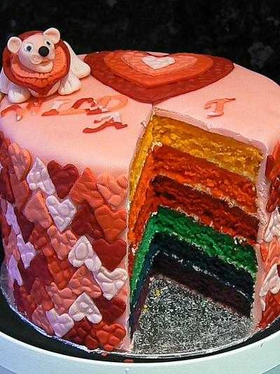 Rainbow cake - Cake by vanillasugar