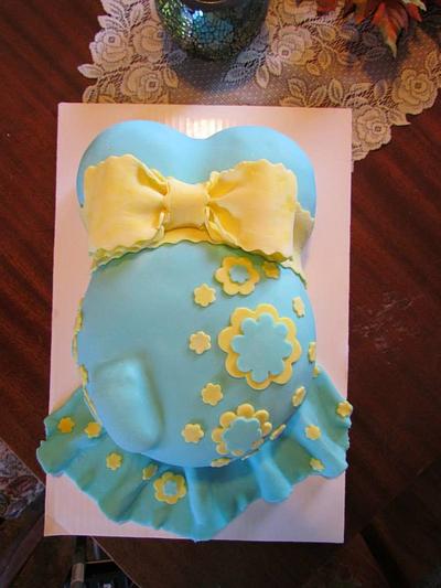 Pregnant Belly - Cake by My Sweet Babycakes