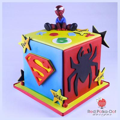 Spiderman - Cake by RED POLKA DOT DESIGNS (was GMSSC)