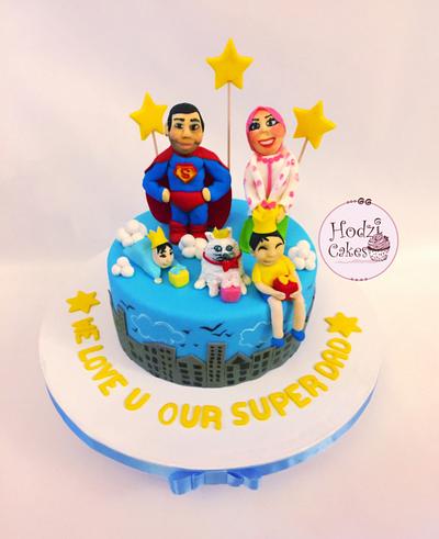 Super Daddy Cake👨‍👩‍👦‍👦❤ - Cake by Hend Taha-HODZI CAKES