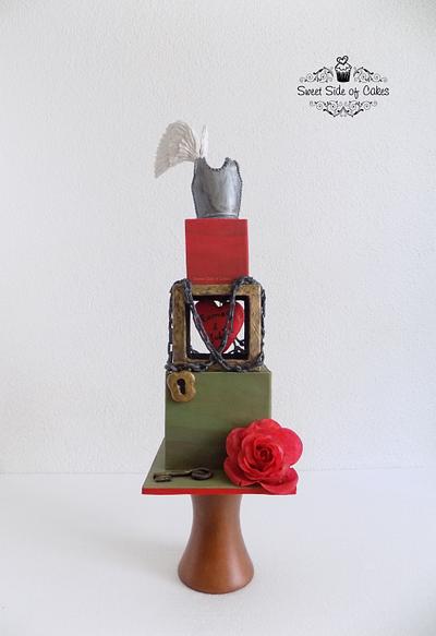 Romeo & Juliet - Red Roses - Valentine's Day 2016 Collaboration - Cake by Sweet Side of Cakes by Khamphet 