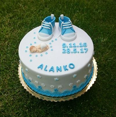 Christening cake for boy - Cake by AndyCake