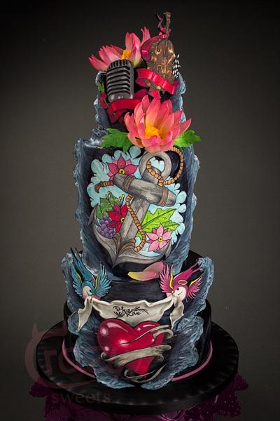 Old School Wedding Cake - Cake by Crazy Sweets