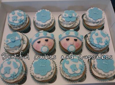 baby boy cupcakes - Cake by bootifulcakes