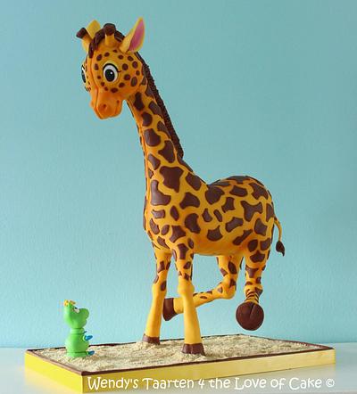 Do not fright little giraffe.  - Cake by Wendy Schlagwein
