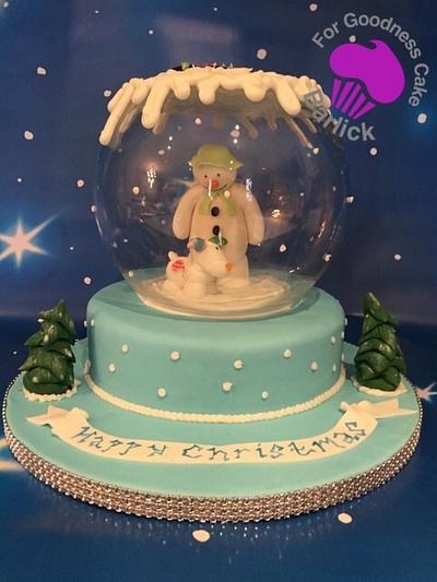 The snowman and the snow dog  - Cake by For goodness cake barlick 