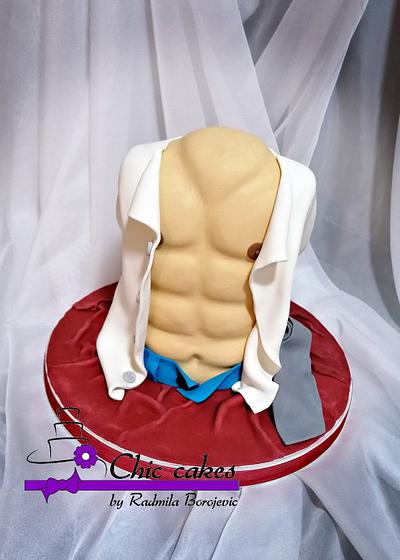 Male torso cake - Cake by Radmila