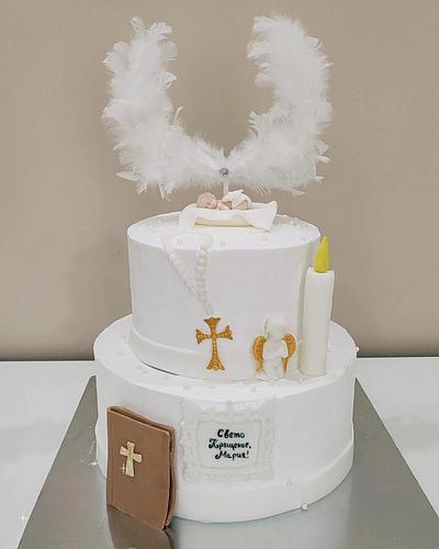Baptism cake - Cake by Aish Sweet Life