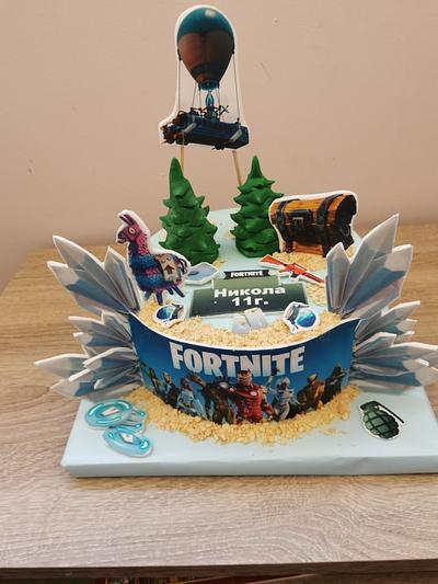 My first Fortnite  - Cake by ElizabetsCakes