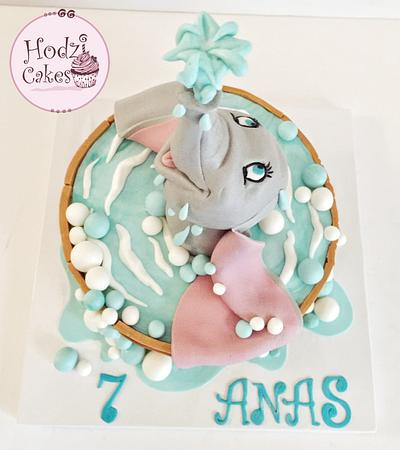 Dumbo Caie🐘💦💙 - Cake by Hend Taha-HODZI CAKES