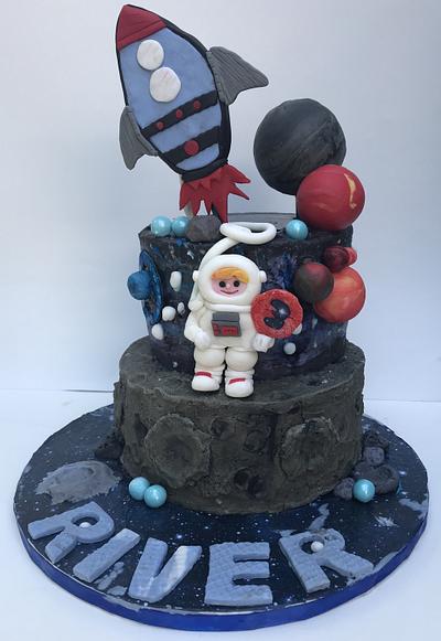 Planets Birthday Cake - Cake by June ("Clarky's Cakes")