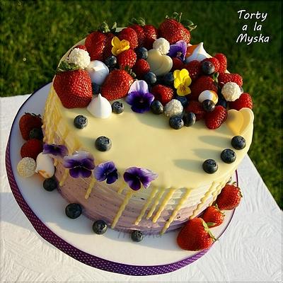 SMB fruit & flowers - Cake by Myska