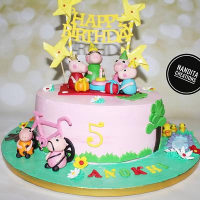 Peppa pig cake - Cake by Nandita