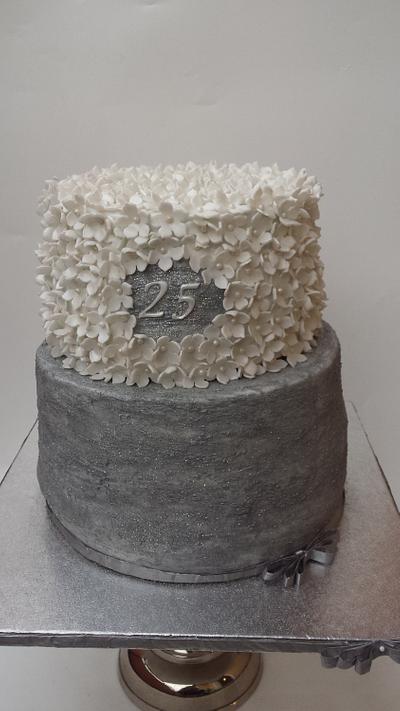 Silver anniversary  - Cake by Aneta Paczkowska