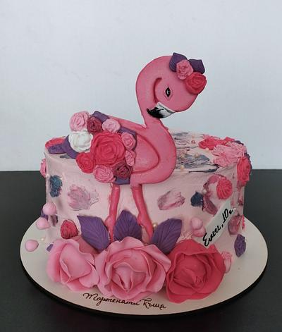 Flamingo cake - Cake by BoryanaKostadinova