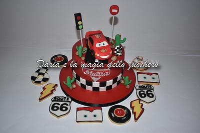 Cars cake and cookies - Cake by Daria Albanese