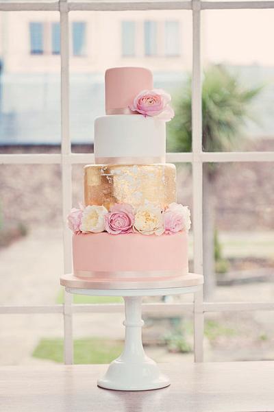 Titania - gilded rose cake - Cake by Melissa Woodland Cakes