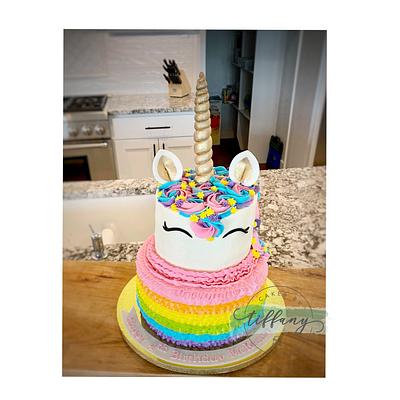 Ruffle unicorn cake - Cake by Tiffany Crawford