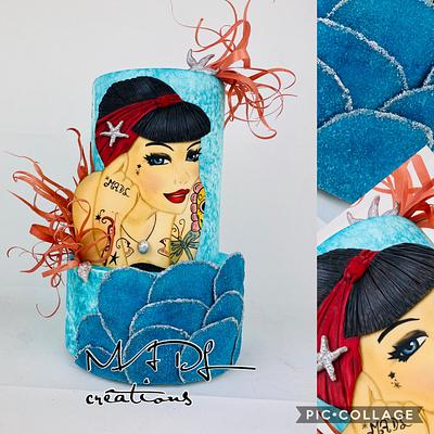 Pin-up cake - Cake by Cindy Sauvage 