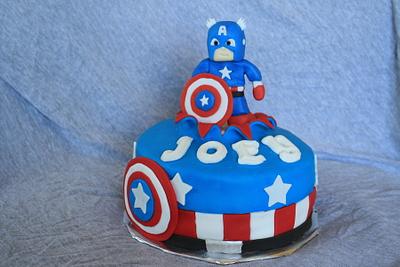 Captain America Cake - Cake by Lisa