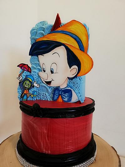 Torta Pinocchio... Dipinto su pasta a di zucchero  - Cake by Lucia Tiziana De Luca 