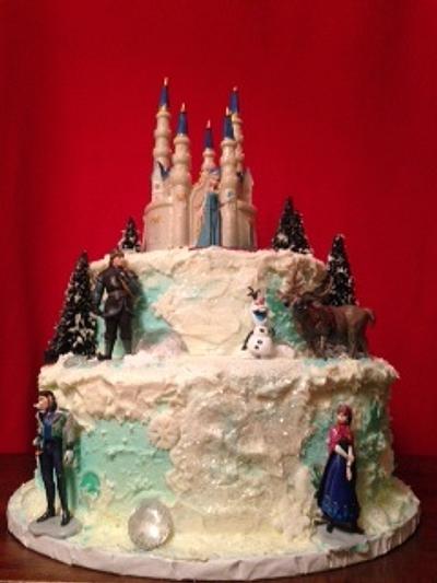 Frozen - Cake by Carolscrazycakes