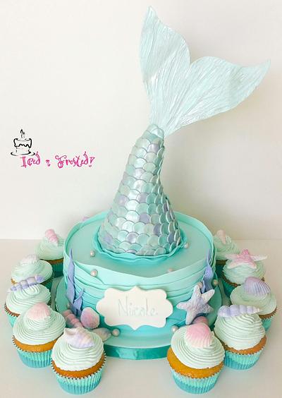 Mermaid's tail cake!! - Cake by Iced n Frosted!